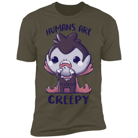 T-Shirts Military Green / S Creepy Humans Men's Premium T-Shirt
