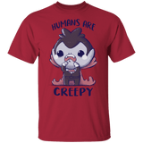 T-Shirts Cardinal / YXS Creepy Humans Youth T-Shirt