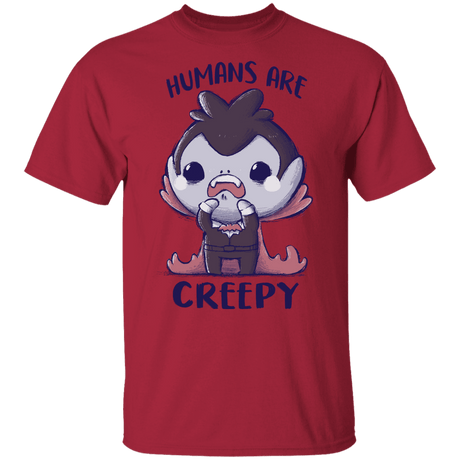 T-Shirts Cardinal / YXS Creepy Humans Youth T-Shirt