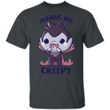 T-Shirts Dark Heather / YXS Creepy Humans Youth T-Shirt