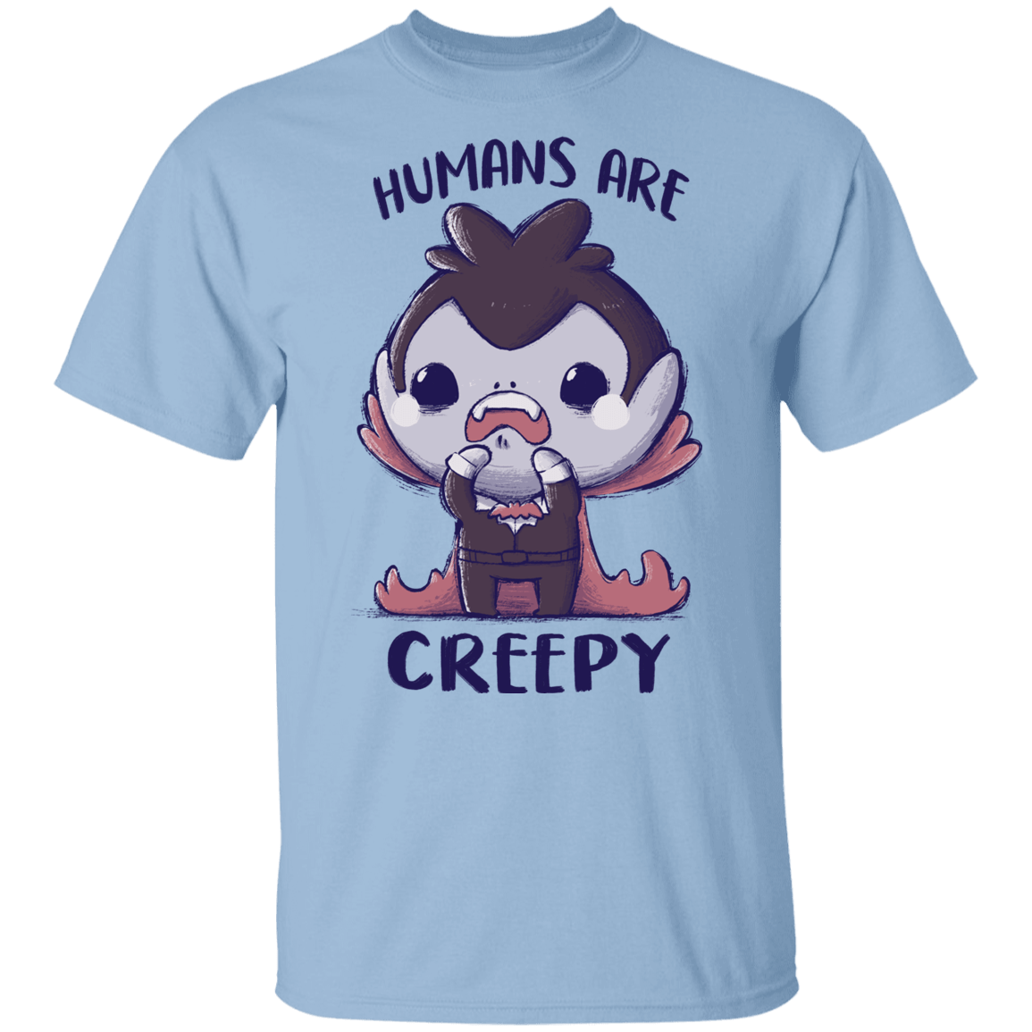 T-Shirts Light Blue / YXS Creepy Humans Youth T-Shirt