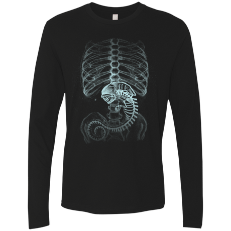T-Shirts Black / Small Creepy pregnant Men's Premium Long Sleeve