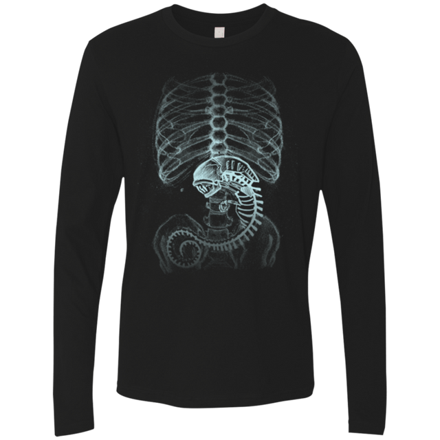 T-Shirts Black / Small Creepy pregnant Men's Premium Long Sleeve