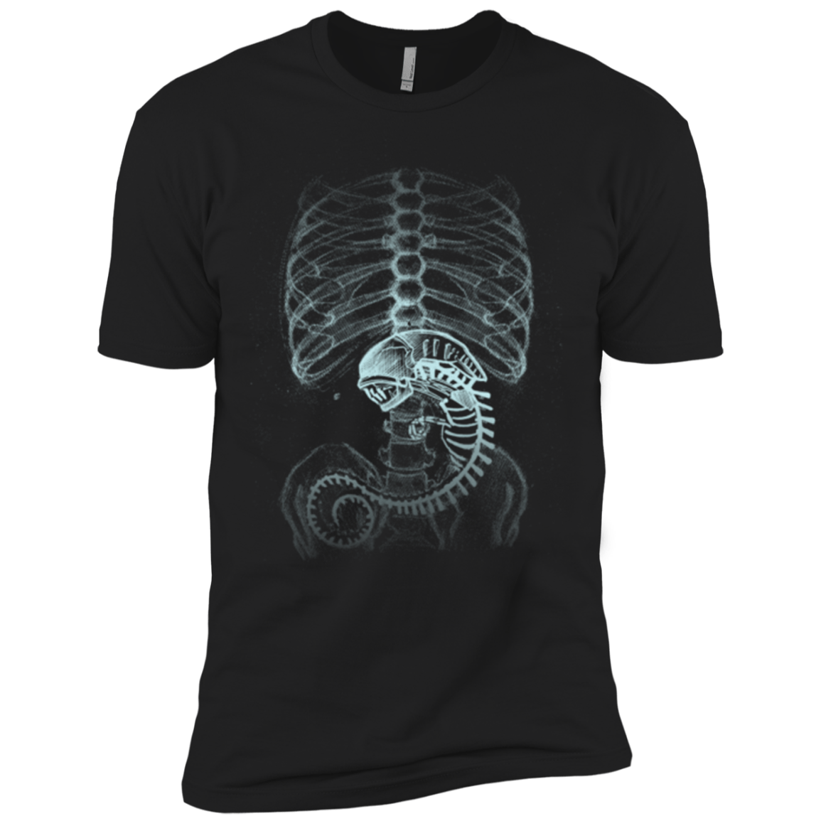 T-Shirts Black / X-Small Creepy pregnant Men's Premium T-Shirt