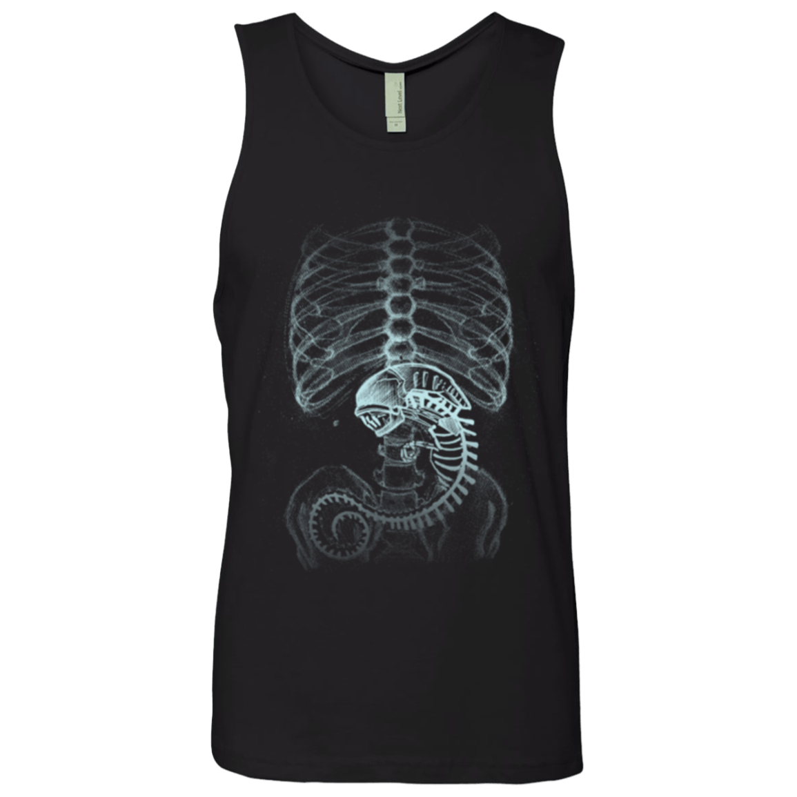 T-Shirts Black / Small Creepy pregnant Men's Premium Tank Top