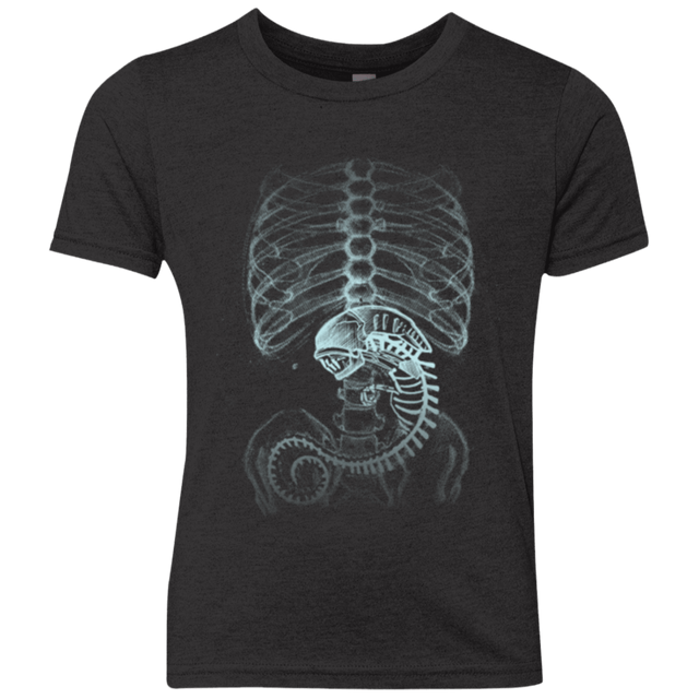 T-Shirts Vintage Black / YXS Creepy pregnant Youth Triblend T-Shirt