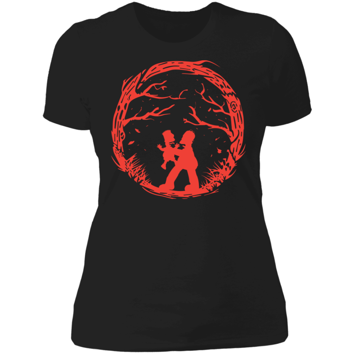 T-Shirts Black / X-Small Creepy Trees Women's Premium T-Shirt