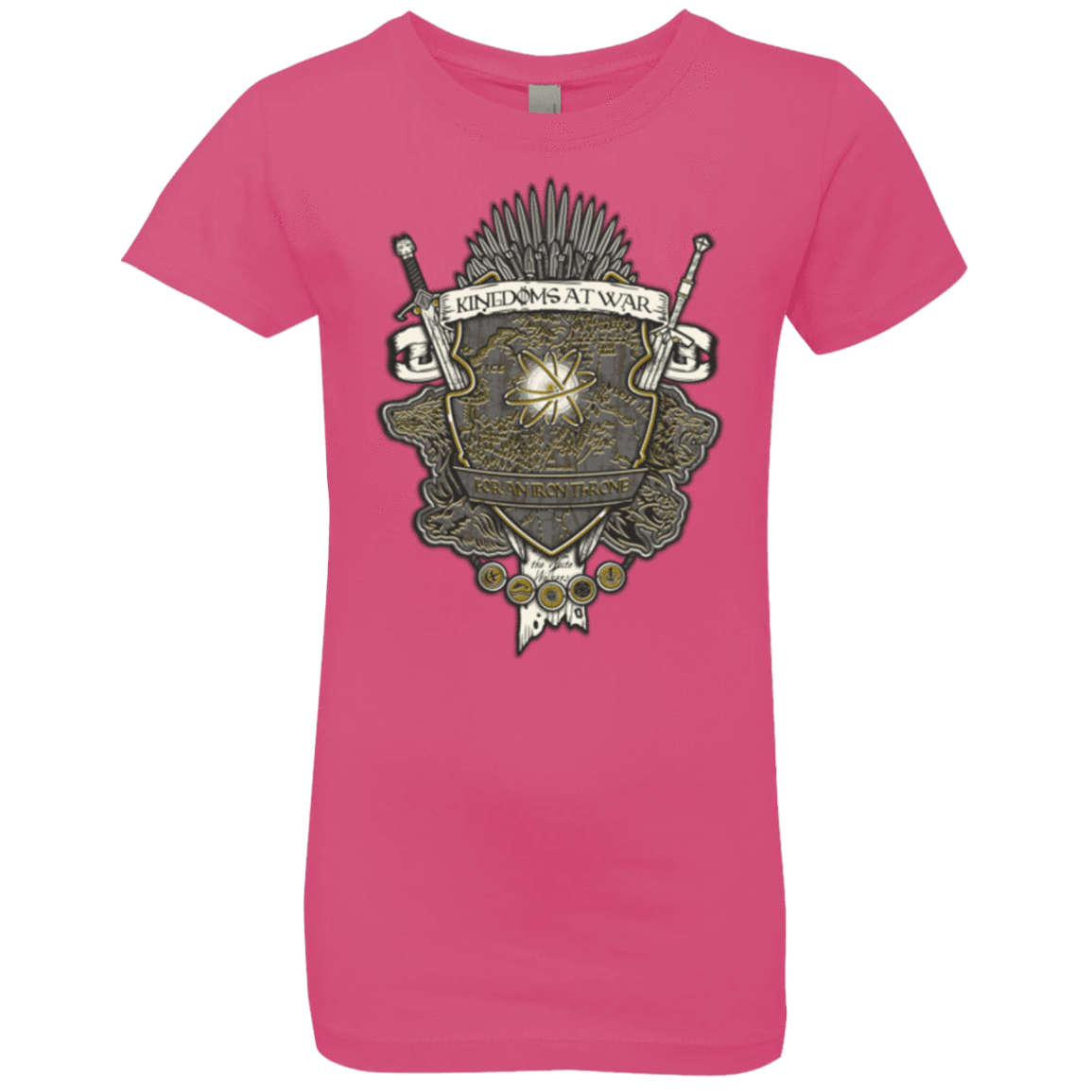 T-Shirts Hot Pink / YXS Crest of Thrones Girls Premium T-Shirt