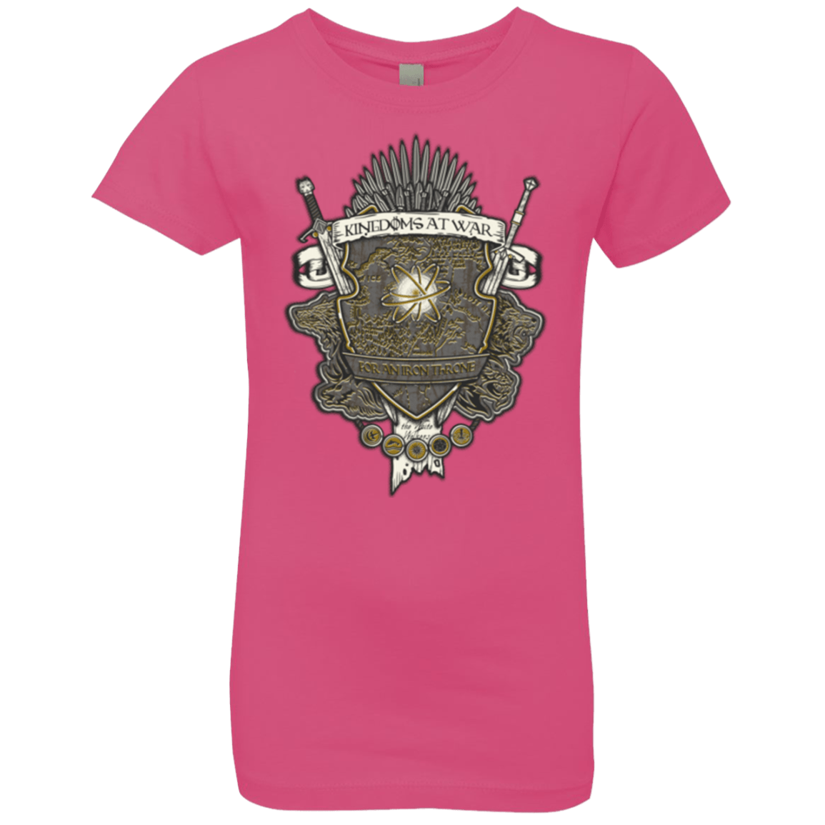 T-Shirts Hot Pink / YXS Crest of Thrones Girls Premium T-Shirt