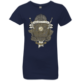 T-Shirts Midnight Navy / YXS Crest of Thrones Girls Premium T-Shirt