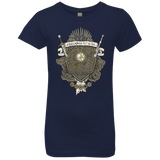 T-Shirts Midnight Navy / YXS Crest of Thrones Girls Premium T-Shirt