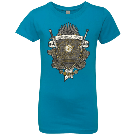 T-Shirts Turquoise / YXS Crest of Thrones Girls Premium T-Shirt