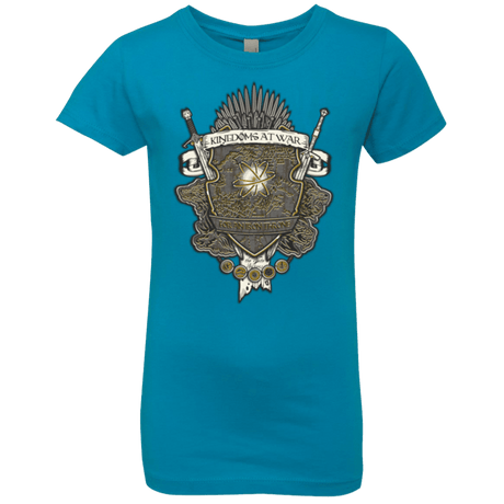 T-Shirts Turquoise / YXS Crest of Thrones Girls Premium T-Shirt