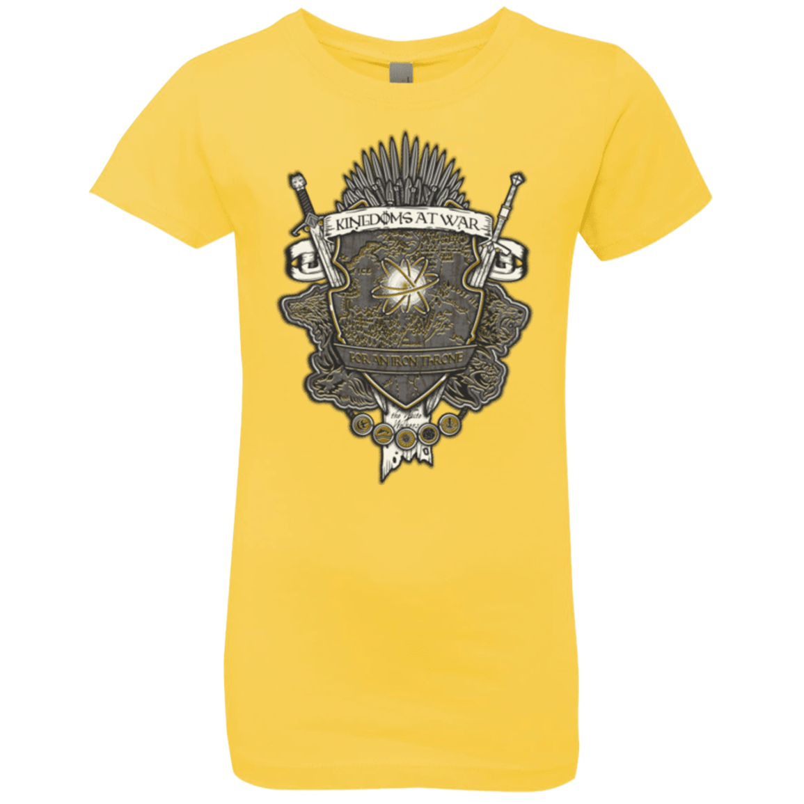 T-Shirts Vibrant Yellow / YXS Crest of Thrones Girls Premium T-Shirt