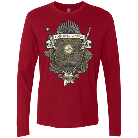 T-Shirts Cardinal / Small Crest of Thrones Men's Premium Long Sleeve