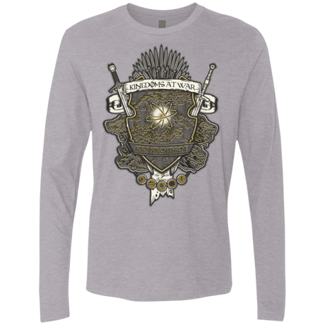 T-Shirts Heather Grey / Small Crest of Thrones Men's Premium Long Sleeve
