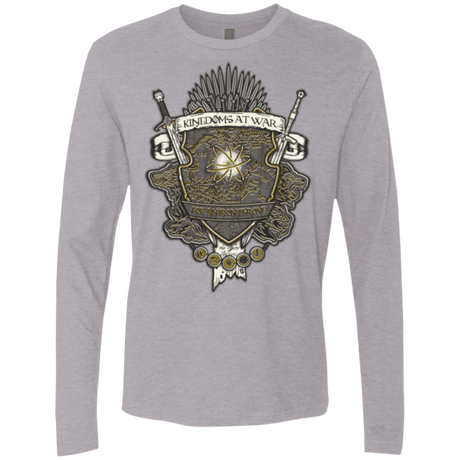 T-Shirts Heather Grey / Small Crest of Thrones Men's Premium Long Sleeve