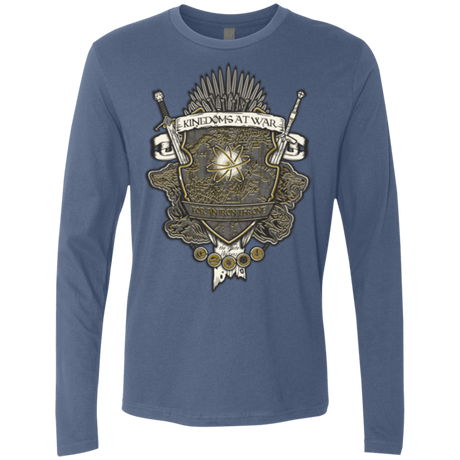 T-Shirts Indigo / Small Crest of Thrones Men's Premium Long Sleeve