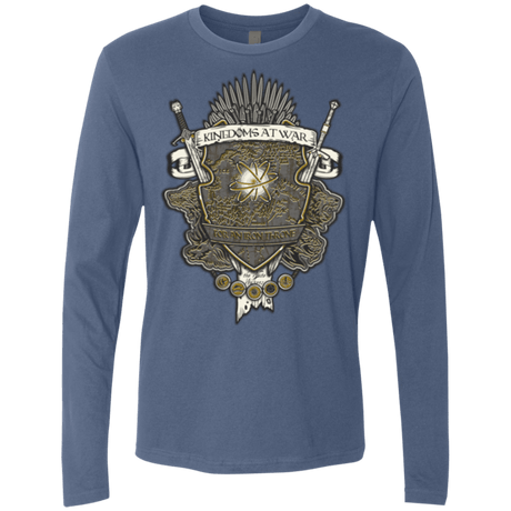 T-Shirts Indigo / Small Crest of Thrones Men's Premium Long Sleeve