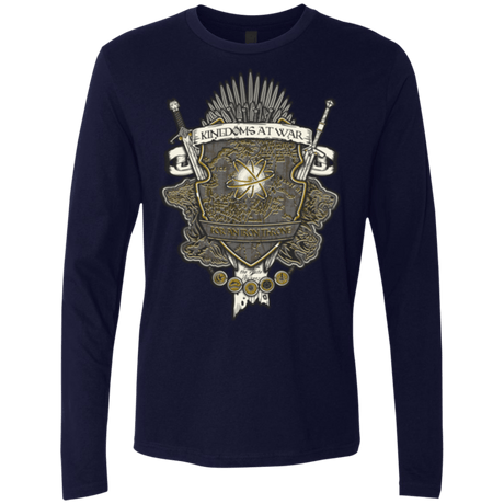 T-Shirts Midnight Navy / Small Crest of Thrones Men's Premium Long Sleeve