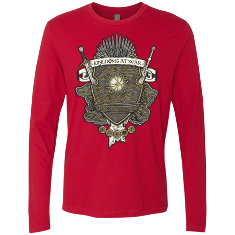 T-Shirts Red / Small Crest of Thrones Men's Premium Long Sleeve
