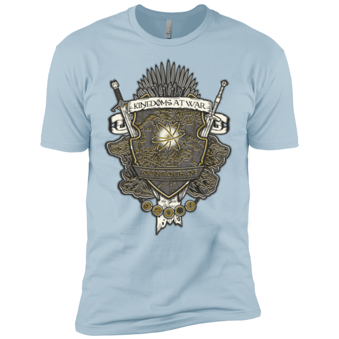 T-Shirts Light Blue / X-Small Crest of Thrones Men's Premium T-Shirt