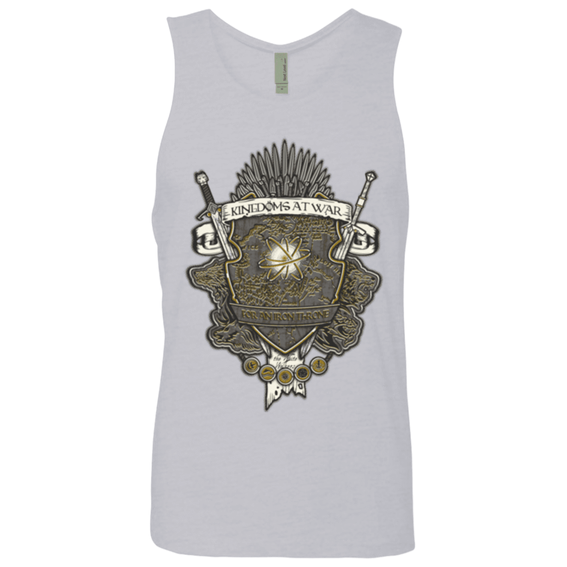 T-Shirts Heather Grey / Small Crest of Thrones Men's Premium Tank Top