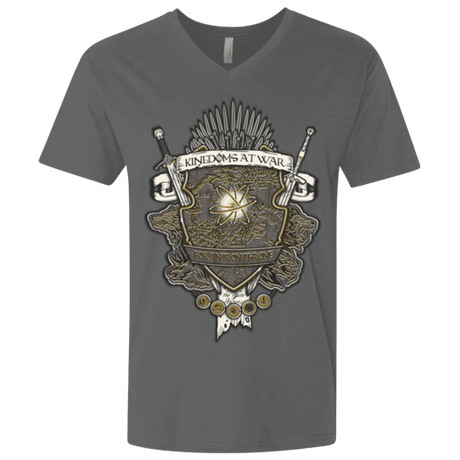T-Shirts Heavy Metal / X-Small Crest of Thrones Men's Premium V-Neck