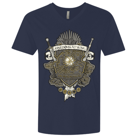 T-Shirts Midnight Navy / X-Small Crest of Thrones Men's Premium V-Neck