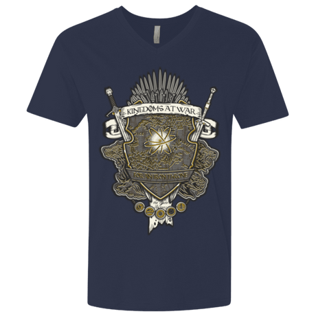 T-Shirts Midnight Navy / X-Small Crest of Thrones Men's Premium V-Neck