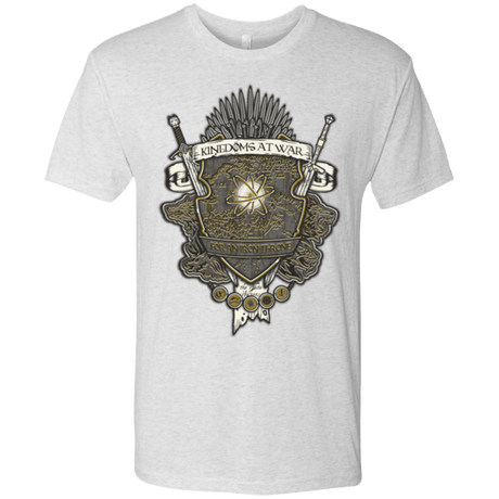T-Shirts Heather White / Small Crest of Thrones Men's Triblend T-Shirt