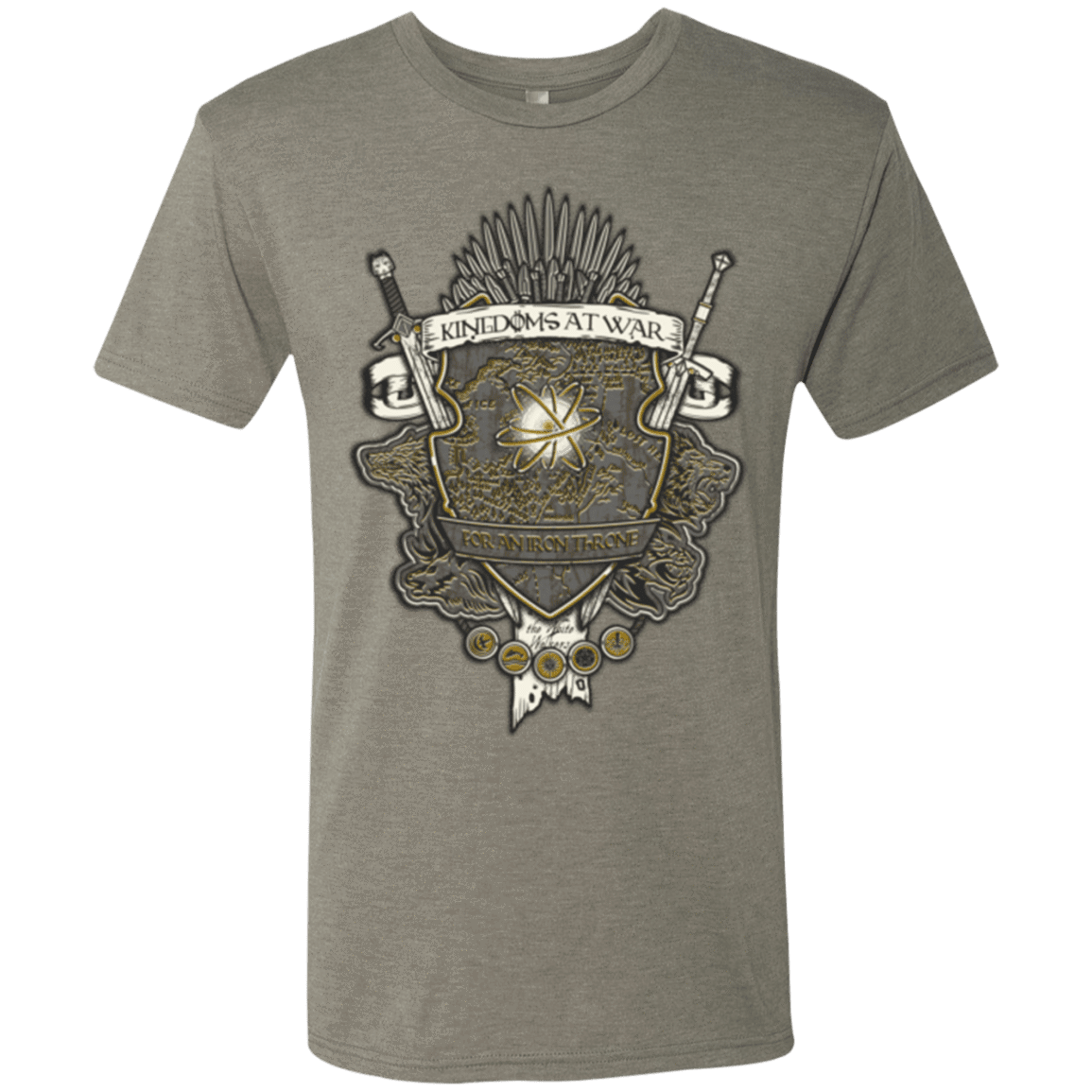 T-Shirts Venetian Grey / Small Crest of Thrones Men's Triblend T-Shirt