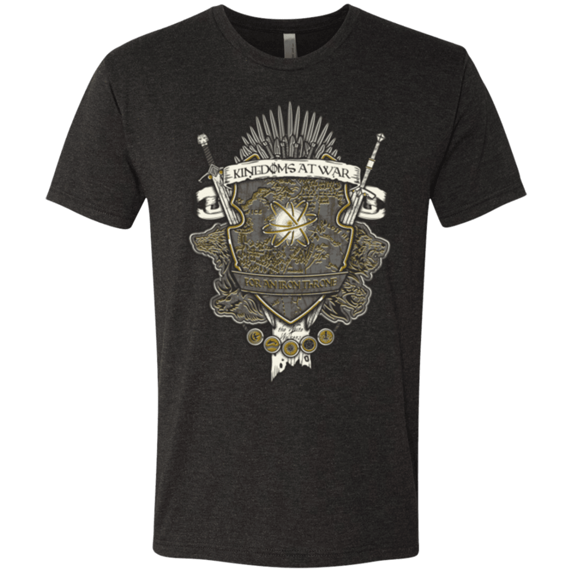 T-Shirts Vintage Black / Small Crest of Thrones Men's Triblend T-Shirt