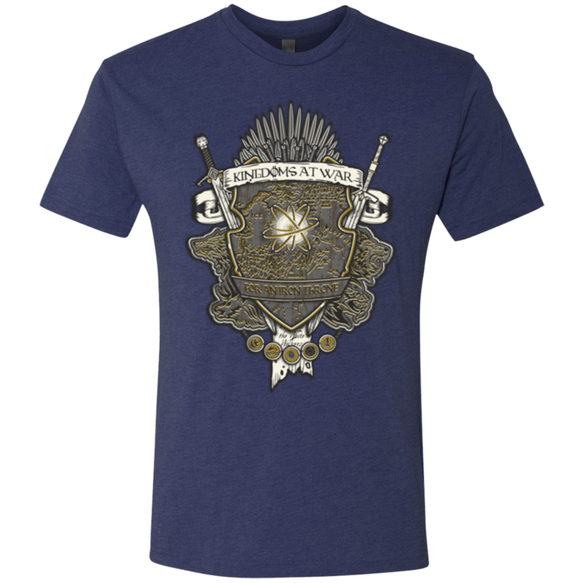 T-Shirts Vintage Navy / Small Crest of Thrones Men's Triblend T-Shirt