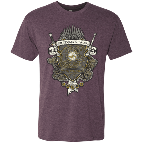 T-Shirts Vintage Purple / Small Crest of Thrones Men's Triblend T-Shirt
