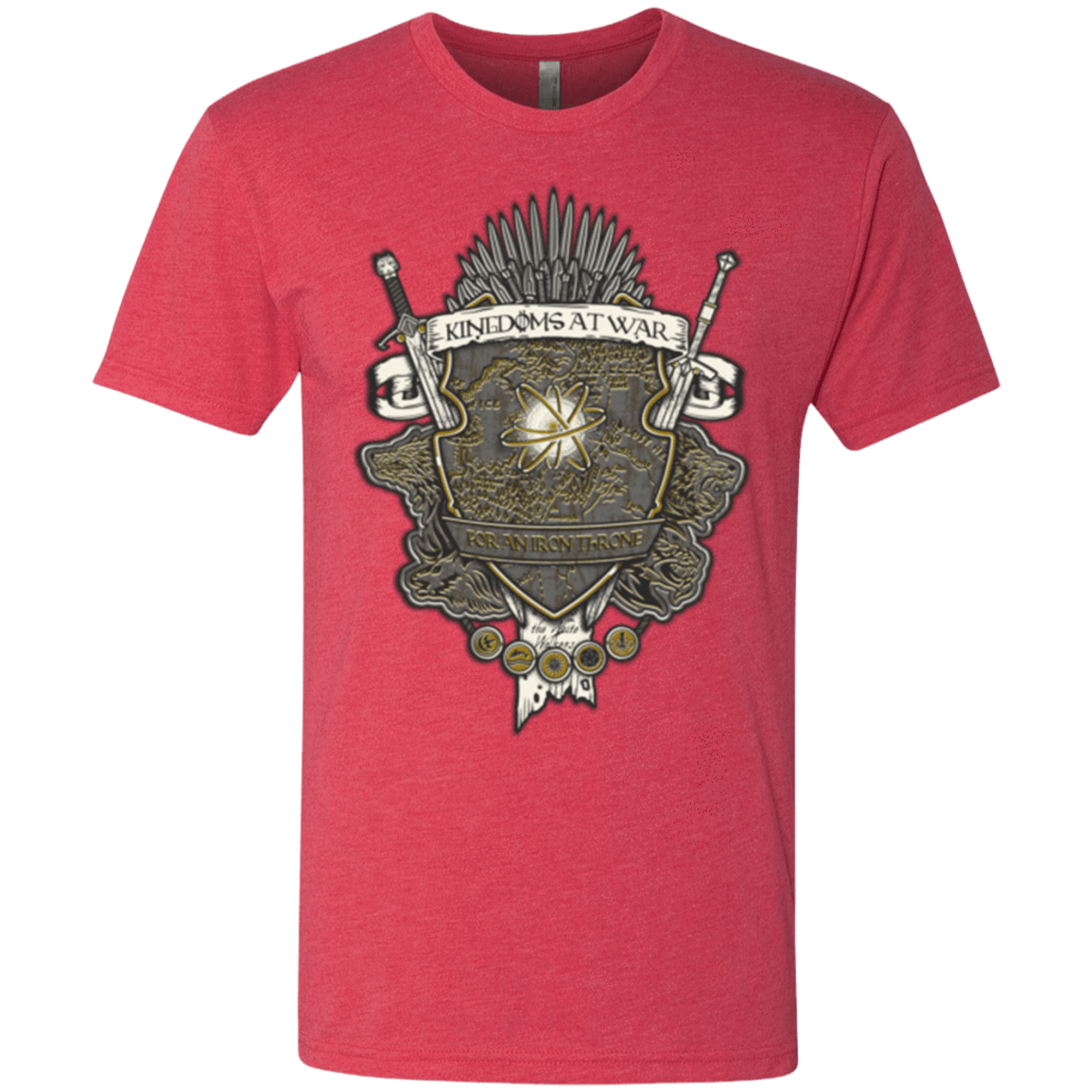 T-Shirts Vintage Red / Small Crest of Thrones Men's Triblend T-Shirt