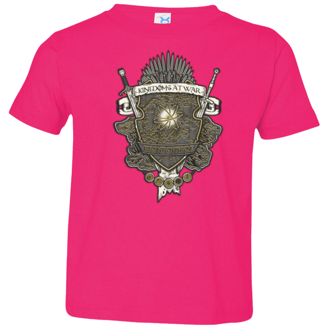 T-Shirts Hot Pink / 2T Crest of Thrones Toddler Premium T-Shirt