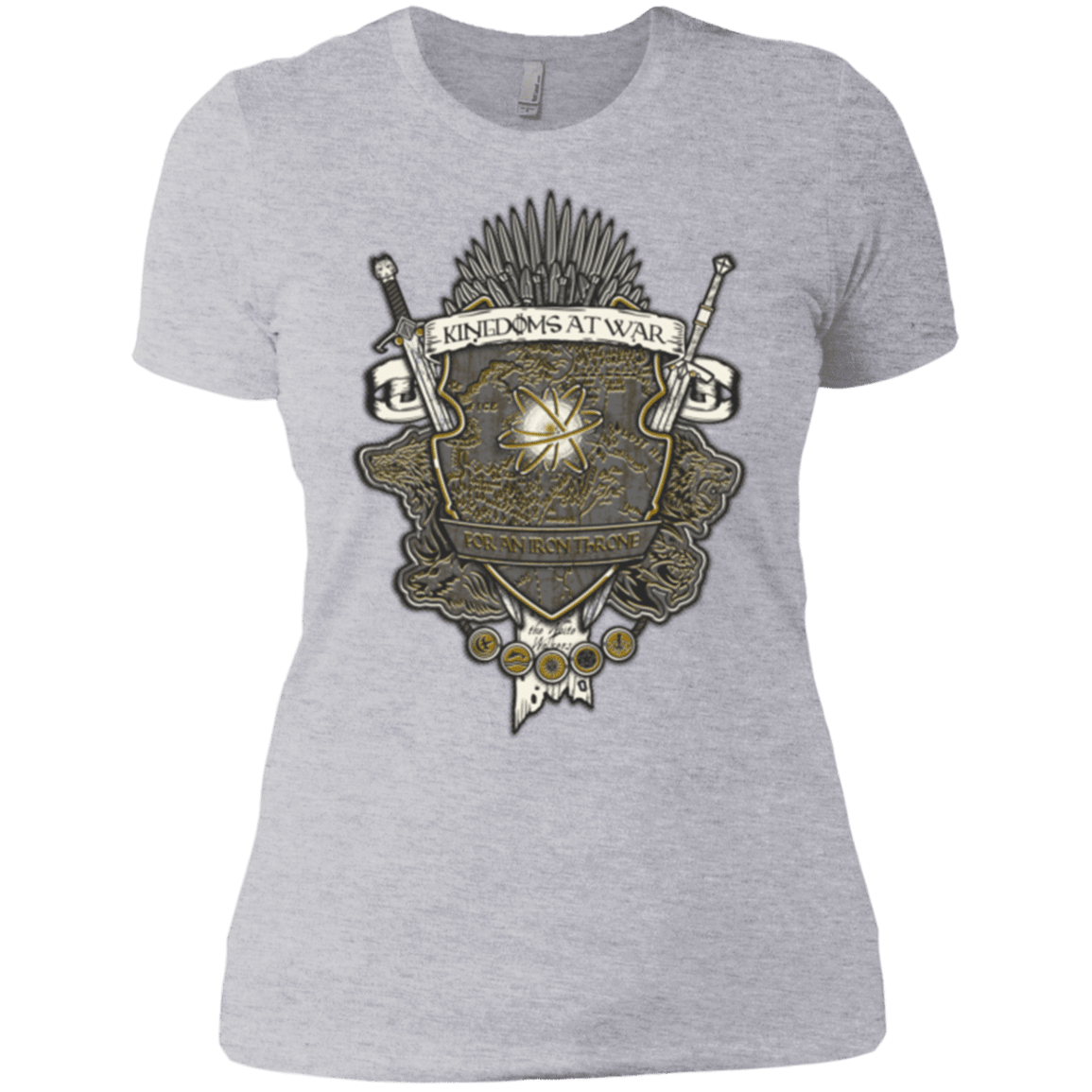 T-Shirts Heather Grey / X-Small Crest of Thrones Women's Premium T-Shirt