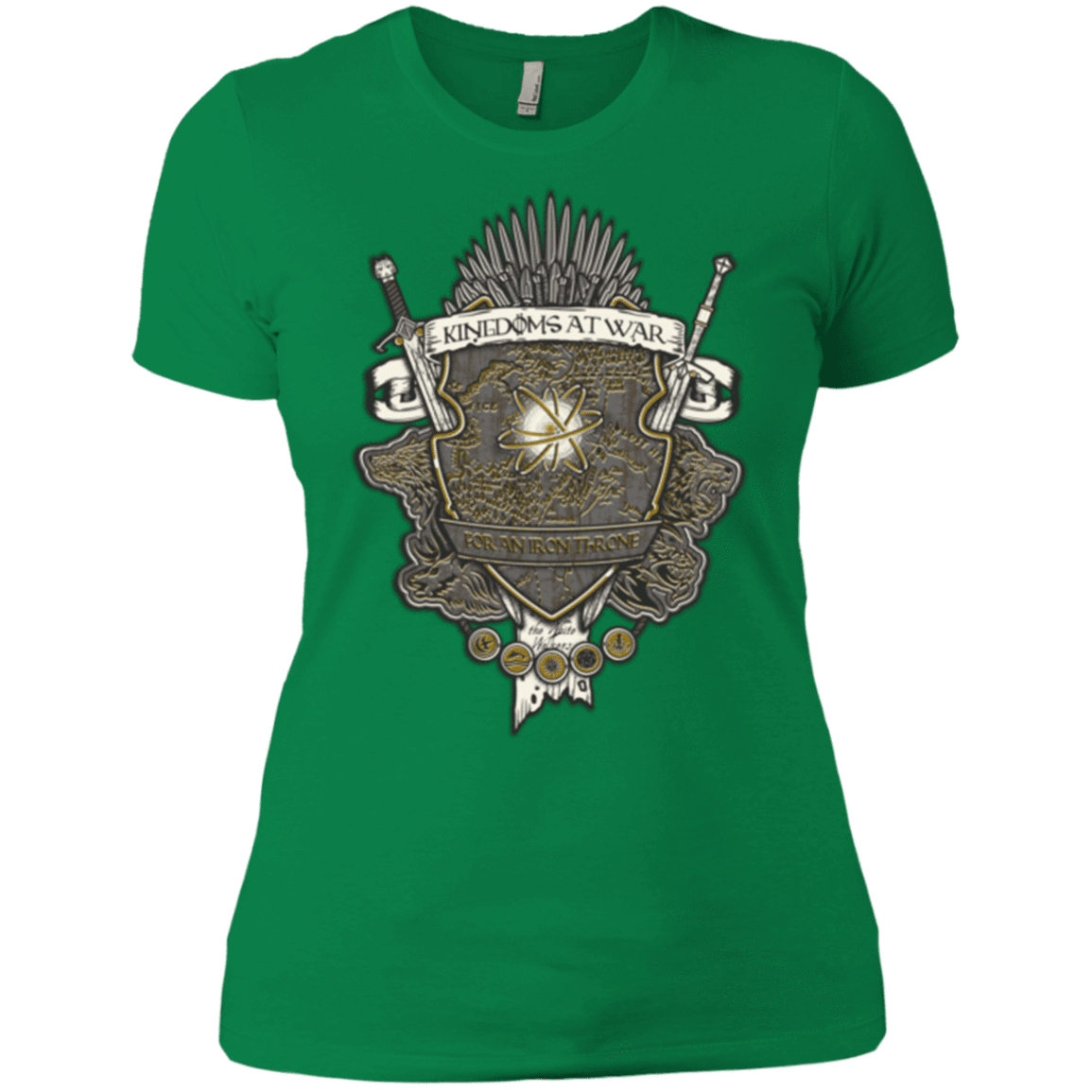 T-Shirts Kelly Green / X-Small Crest of Thrones Women's Premium T-Shirt