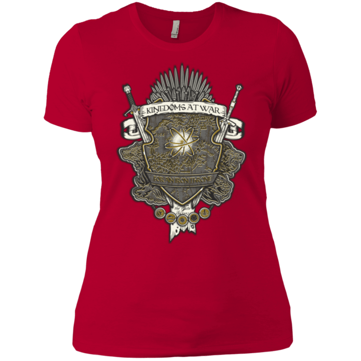 T-Shirts Red / X-Small Crest of Thrones Women's Premium T-Shirt