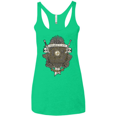 T-Shirts Envy / X-Small Crest of Thrones Women's Triblend Racerback Tank