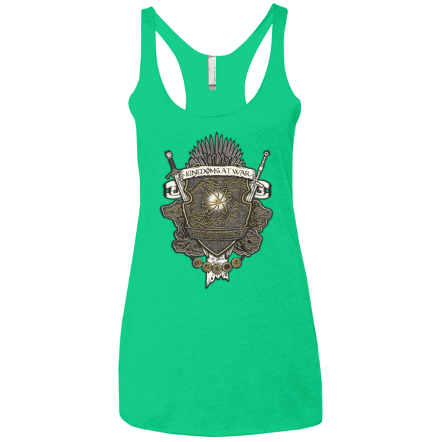 T-Shirts Envy / X-Small Crest of Thrones Women's Triblend Racerback Tank
