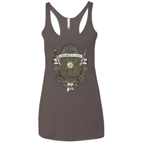 T-Shirts Macchiato / X-Small Crest of Thrones Women's Triblend Racerback Tank