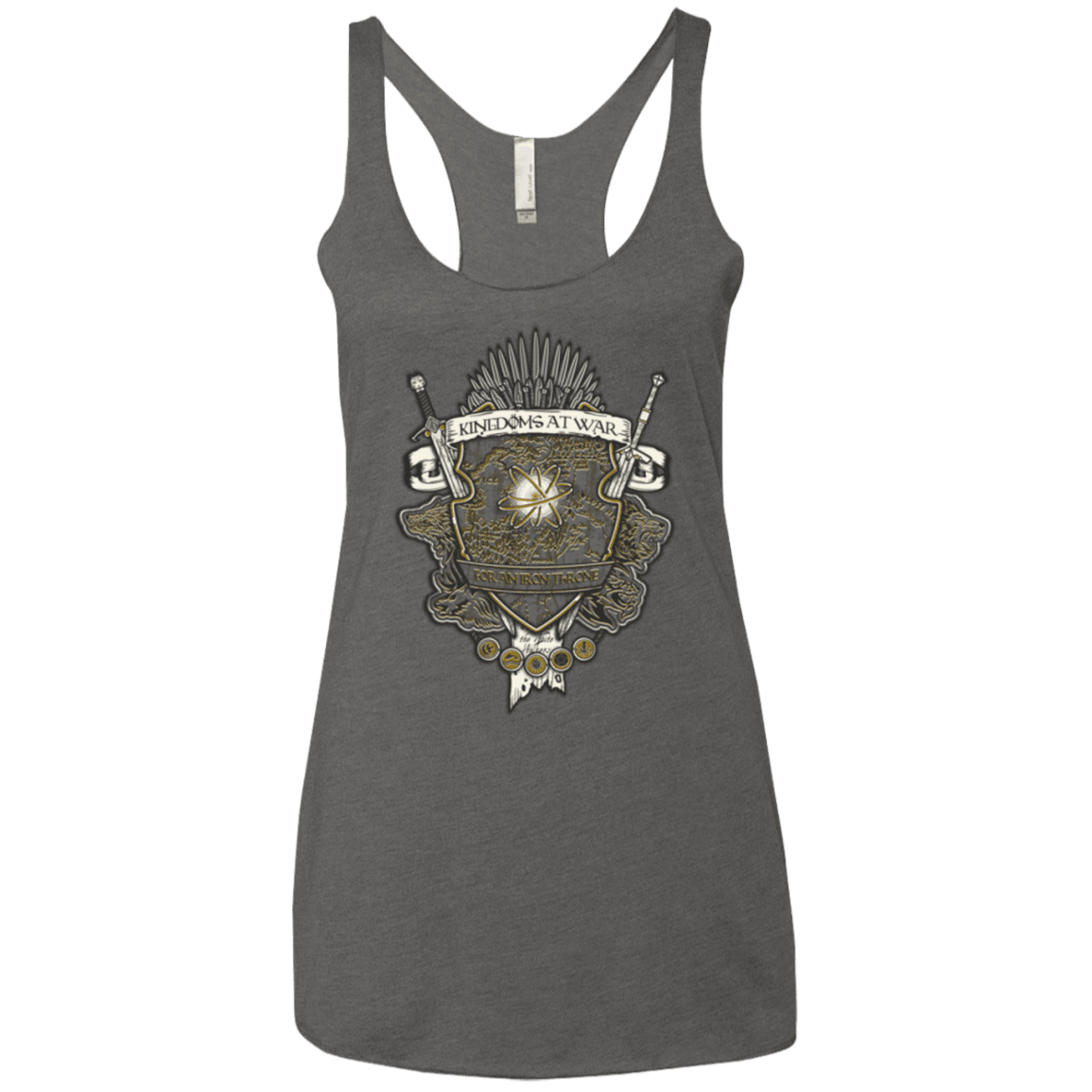 T-Shirts Premium Heather / X-Small Crest of Thrones Women's Triblend Racerback Tank