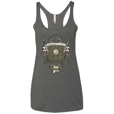 T-Shirts Premium Heather / X-Small Crest of Thrones Women's Triblend Racerback Tank