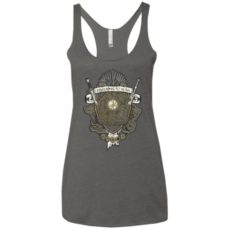 T-Shirts Premium Heather / X-Small Crest of Thrones Women's Triblend Racerback Tank