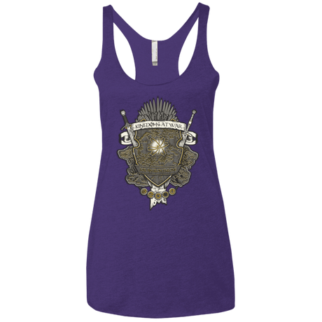 T-Shirts Purple / X-Small Crest of Thrones Women's Triblend Racerback Tank