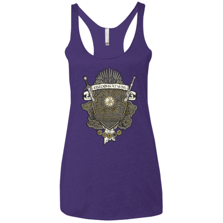 T-Shirts Purple / X-Small Crest of Thrones Women's Triblend Racerback Tank