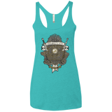 T-Shirts Tahiti Blue / X-Small Crest of Thrones Women's Triblend Racerback Tank