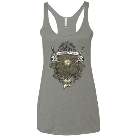 T-Shirts Venetian Grey / X-Small Crest of Thrones Women's Triblend Racerback Tank